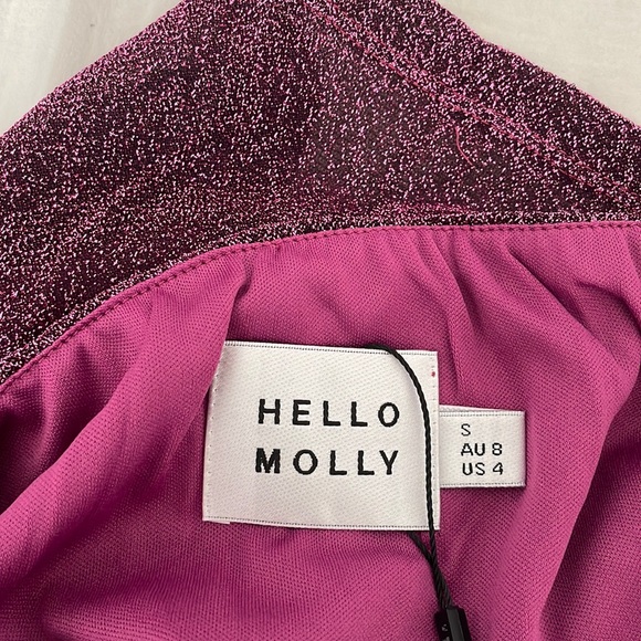 NWT Purple Shimmer Mini Dress - Picture 5 of 6